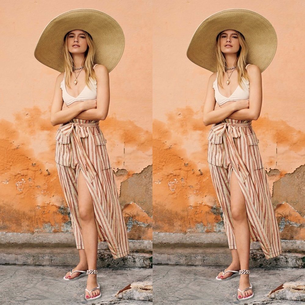 FREE PEOPLE One Natalia Striped Skirt